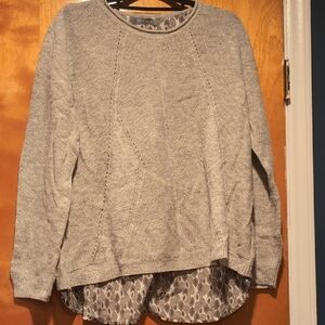 Cozy Heather Gray Women's Crew Neck Sweater